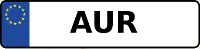 Kennzeichen mit AUR