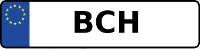 Kennzeichen mit BCH