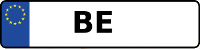 Kennzeichen mit BE