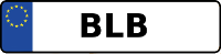 Kennzeichen mit BLB