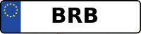 Kennzeichen mit BRB