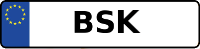 Kennzeichen mit BSK
