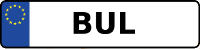 Kennzeichen mit BUL