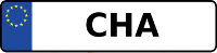Kennzeichen mit CHA