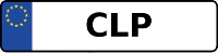 Kennzeichen mit CLP