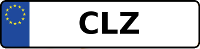 Kennzeichen mit CLZ