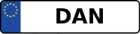 Kennzeichen mit DAN