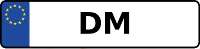 Kennzeichen mit DM