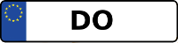 Kennzeichen mit DO