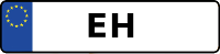 Kennzeichen mit EH