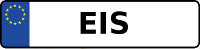 Kennzeichen mit EIS