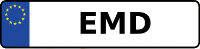 Kennzeichen mit EMD