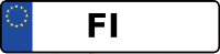 Kennzeichen mit FI