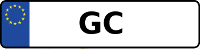 Kennzeichen mit GC