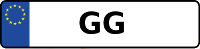 Kennzeichen mit GG