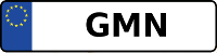 Kennzeichen mit GMN