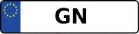 Kennzeichen mit GN