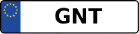 Kennzeichen mit GNT
