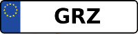 Kennzeichen mit GRZ