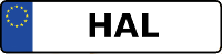 Kennzeichen mit HAL