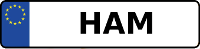 Kennzeichen mit HAM
