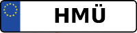Kennzeichen mit HMÜ