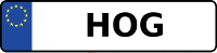 Kennzeichen mit HOG
