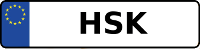 Kennzeichen mit HSK