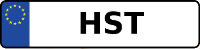 Kennzeichen mit HST