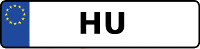 Kennzeichen mit HU