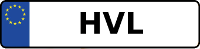 Kennzeichen mit HVL
