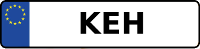Kennzeichen mit KEH