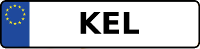 Kennzeichen mit KEL
