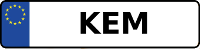Kennzeichen mit KEM