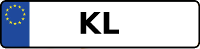 Kennzeichen mit KL