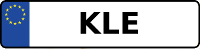 Kennzeichen mit KLE