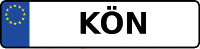 Kennzeichen mit KÖN