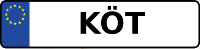 Kennzeichen mit KÖT