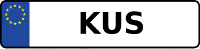 Kennzeichen mit KUS