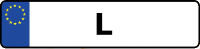Kennzeichen mit L
