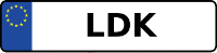 Kennzeichen mit LDK
