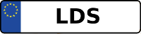 Kennzeichen mit LDS