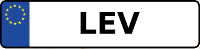 Kennzeichen mit LEV