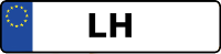 Kennzeichen mit LH
