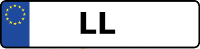 Kennzeichen mit LL