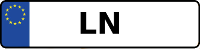 Kennzeichen mit LN