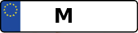 Kennzeichen mit M