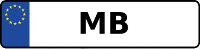Kennzeichen mit MB