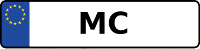 Kennzeichen mit MC