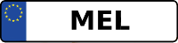 Kennzeichen mit MEL